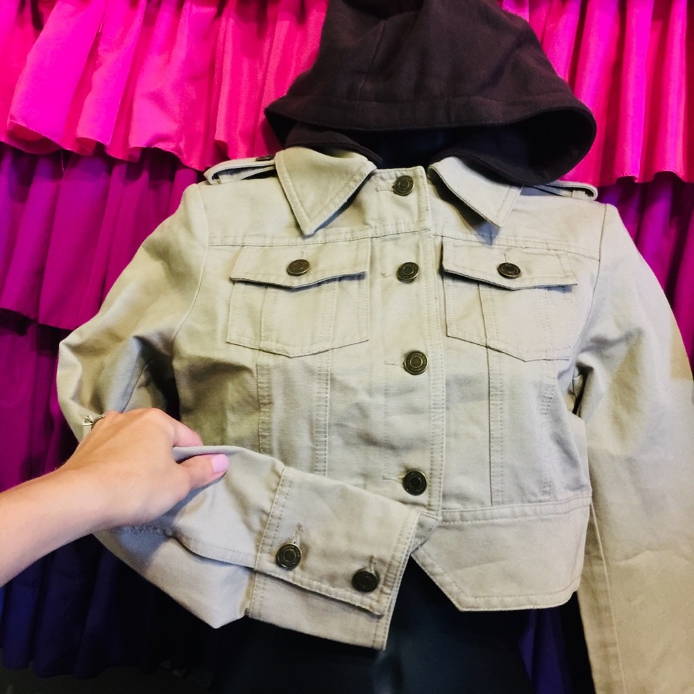 Victoria’s Secret cropped hoodie jacket top xs